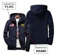 Custom Flag & Name with  Badge 4  Designed Windbreaker Jackets Online Hot Sale