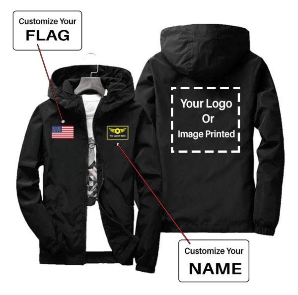 Custom Flag & Name & LOGO Designed Windbreaker Jackets Fashion