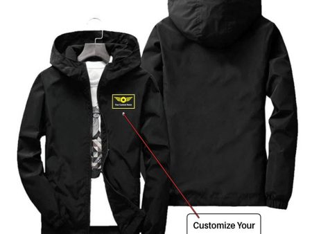 Custom Name with  Special Badge  Designed Windbreaker Jackets For Discount