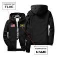 Custom Flag & Name with  Special Badge  Designed Windbreaker Jackets Online Sale