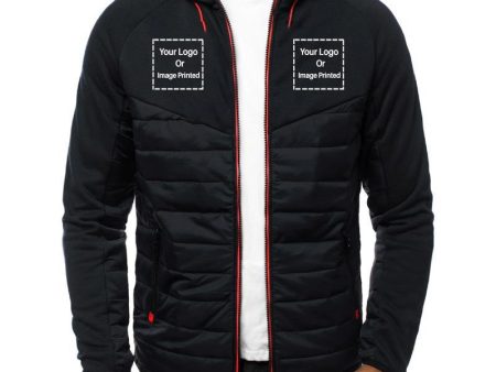 Custom TWO LOGOS Designed Sportive Jackets For Discount