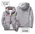 Custom Flag & Name with  Badge 4  Designed Windbreaker Jackets Online Hot Sale