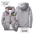 Custom Flag & Name with  Special Badge  Designed Windbreaker Jackets Online Sale