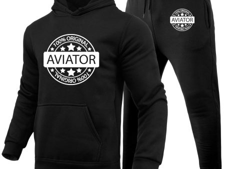 100 Original Aviator Designed Hoodies & Sweatpants Set Online Hot Sale